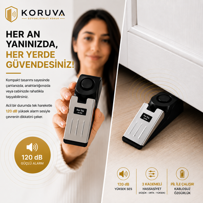 KORUVA Kapı Altı Güvenlik Alarmı – 120 dB