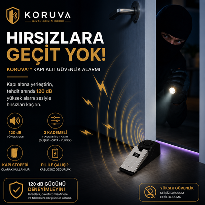 KORUVA Kapı Altı Güvenlik Alarmı – 120 dB